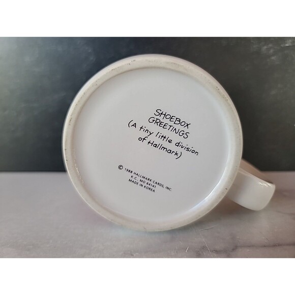 Shoebox Greetings Coffee Mug 1988 Hallmark Humorous - Picture 7 of 10